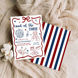 Invitación Tierra Patriótica de los Tres Cumpleaños