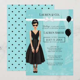 Invitación Tiffany's Birthday and Co Audrey Invitation