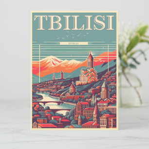 Invitación Tiflis Capital de Georgia, regalos de recuerdo ret