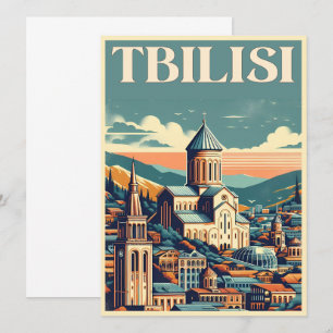 Invitación Tiflis Capital de Georgia, regalos de recuerdo ret