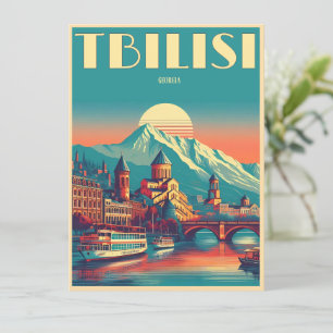Invitación Tiflis Capital de Georgia, regalos de recuerdo ret