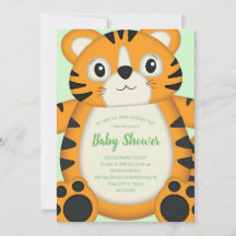 Tiger Baby Shower Green