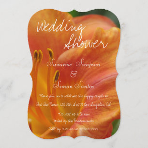 Invitación Tiger Lily Wedding Shower