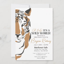 Invitación tigre de la jungla salvaje niño bebé ducha invitac