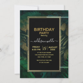 Invitación Tigre escondido en el follaje              