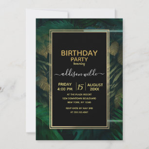 Invitación Tigre escondido en el follaje              