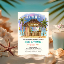 Tiki Beach Bar | Baby Shower Tropical Moon Sea