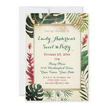 Tiki Tropical con Luces Dulces 16 Cumpleaños