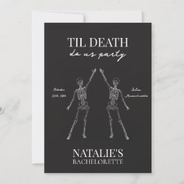 Invitación Til Death Do Us Party Bachelorette