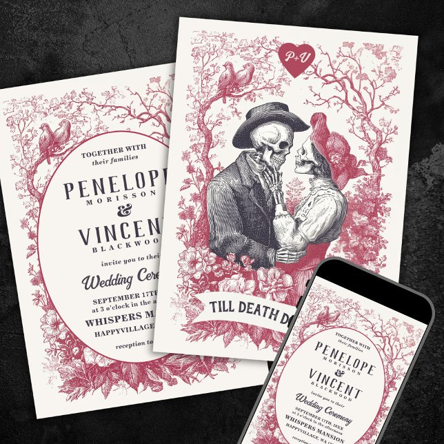 Invitación Till Death Wedding Invitation (Subido por el creador)