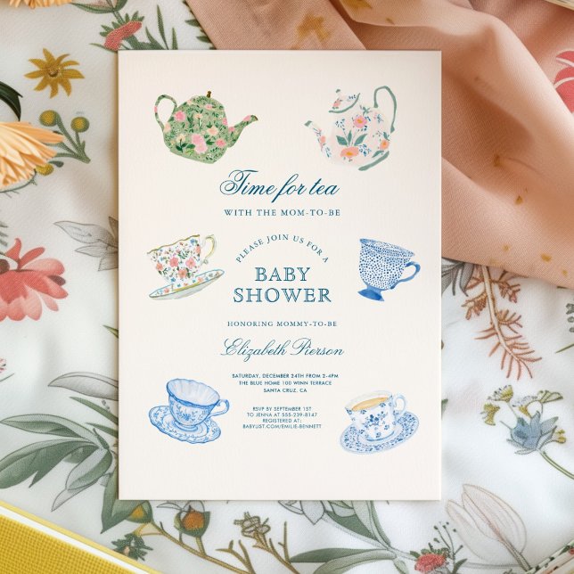 Invitación Time for tea Baby Shower (Subido por el creador)