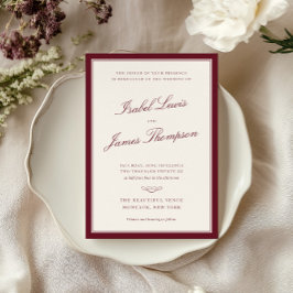 Invitación Timeless Elegance Wedding