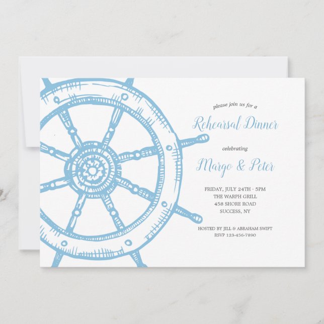 Invitación Timón de barco (Anverso)