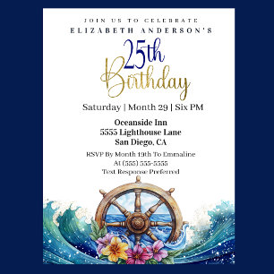 Invitación Timón Náutico de Vela 25 Aniversario
