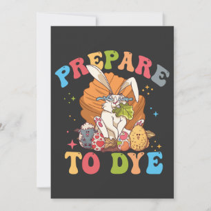 Invitación Tiñendo Huevos de Pascua Prepárate Para Teñir Rega