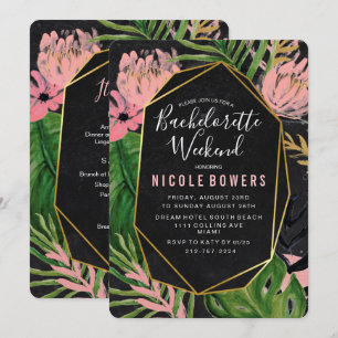 Invitación tineraria Bachelorette Weekend