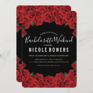 Invitación tineraria de Bachelorette Weekend Fiest