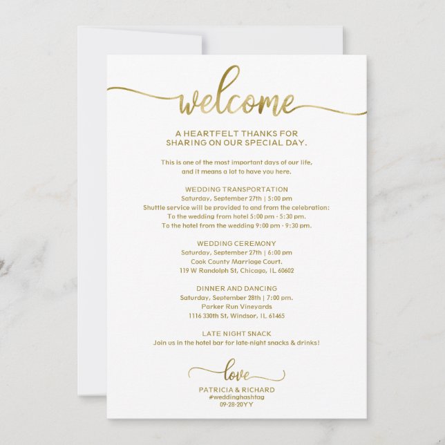 Invitación tineraria del Boda de caligrafía de mod (Anverso)