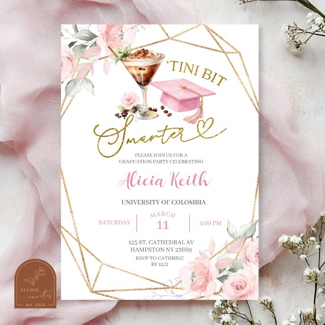 Invitación Tini bit más inteligente Martini de espresso Fiest (Subido por el creador)