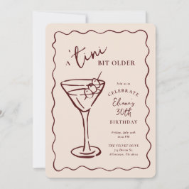 Invitación Tini Bit Mayor 30 Fiesta de cumpleaños