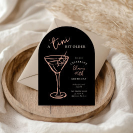 Invitación Tini Bit Mayor 40 Fiesta de cumpleaños