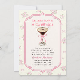 Invitación Tini bit Older Espresso Martini Coquette Cumpleaño