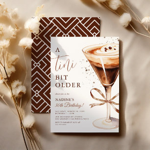 Invitación Tini Bit Older Espresso Martini Fiesta de Cumpleañ