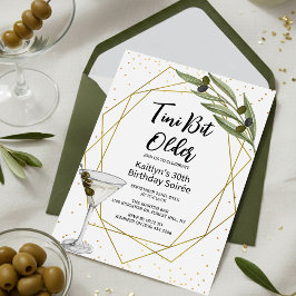 Invitación Tini Bit Older Martini Soirée Fiesta de Cumpleaños