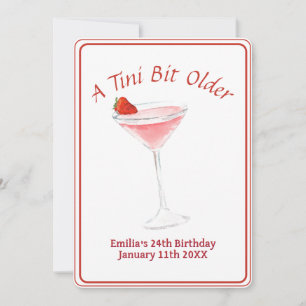 Invitación Tini Bit Older - Tema de la bebida Berry