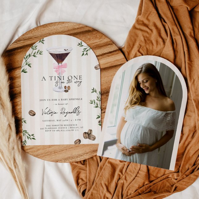 Invitación Tini One | Espresso Martini Baby Shower (Subido por el creador)