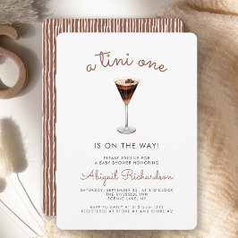 Invitación Tini One Espresso Martini Baby Shower