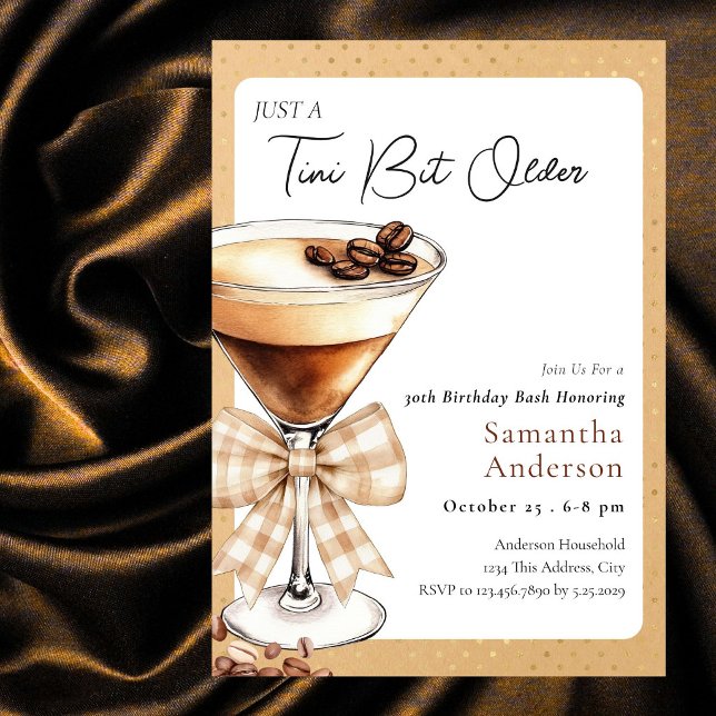 Invitación Tini Un Poco Mayor Café por el Cumpleaños 30 (Subido por el creador)