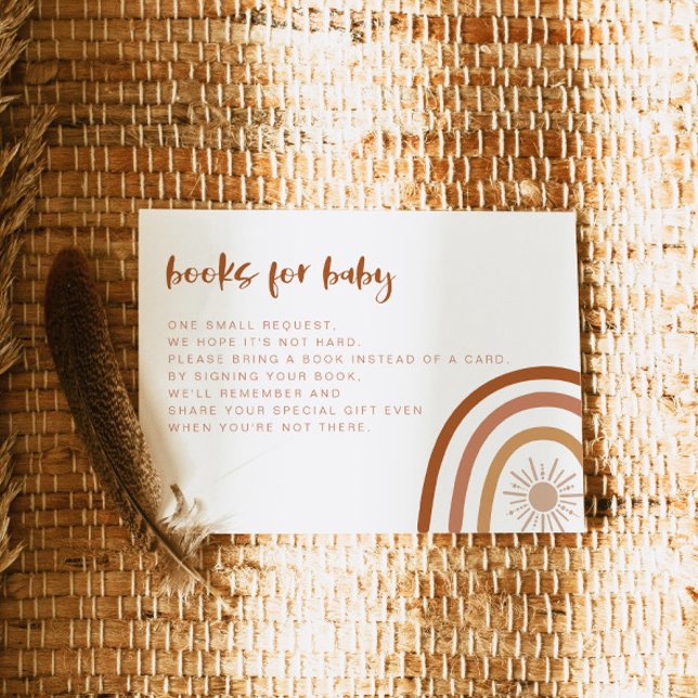 Invitación TINLEY Boho Terracotta: Libros arcoiris para bebé (Subido por el creador)