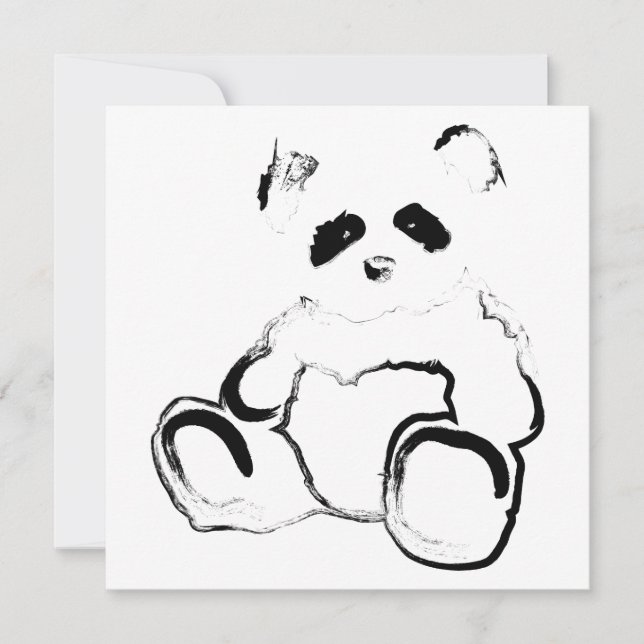 Invitación tinta de la panda (Anverso)