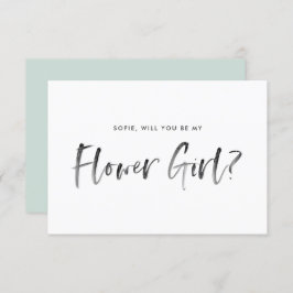 Invitación Tinta De Leer De Cepillo Serás Mi Chica De Flor