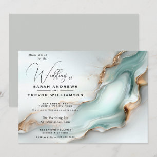 Invitación Tinta líquida de alcohol Luxe Opal Verde azulado D