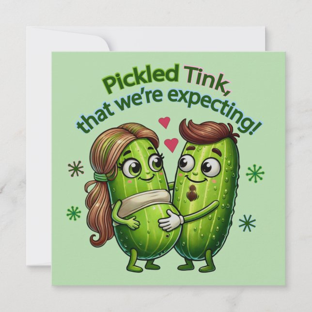 Invitación Tinta rosada que esperamos una pareja de rosca (Anverso)