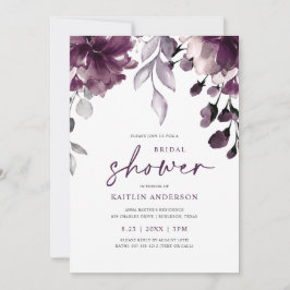 Invitación Tinte Floral Verde para Fiesta de Despedida de Sol