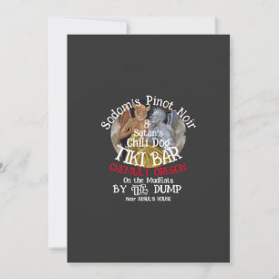 Invitación Tinto Pinot de Sodoma y Perrito Caliente Tiki Bar 