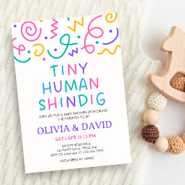 Invitación Tiny Human Shindig Baby Shower