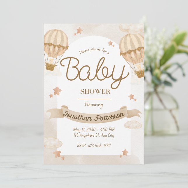 Invitación Tiny Moments Big Love Baby Shower (Anverso de pie)