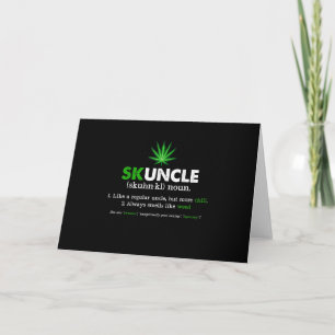 Invitación Tío Amante Fumador de Hierba Skuncle Divertido