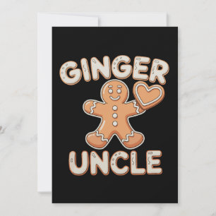 Invitación Tío Jengibre Pan de Jengibre Navidad Xmas Familia