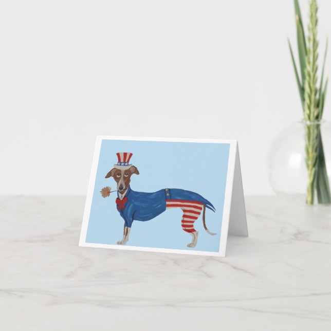 Invitación Tío Sam galgo (Anverso)