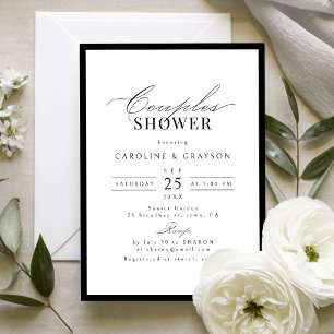 Invitación Típica tipografía de guión simple y elegante para 