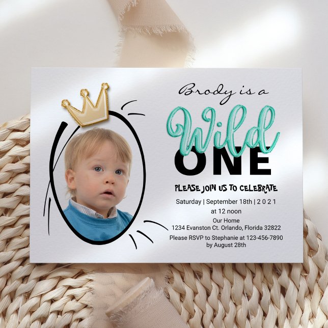 Invitación Tipo de globos | Fotografía de Wild One Boys Prime (Subido por el creador)
