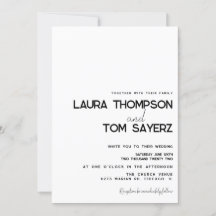 Tipo Moderno Simple Escritura a Mano Boda