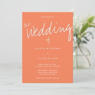 Invitación Tipografía Casual Moderna