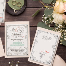 Tipografía Corazones Menta y Coral Boda de Cuento