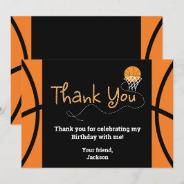 Invitación Tipografía de agradecimiento para fiesta de cumple